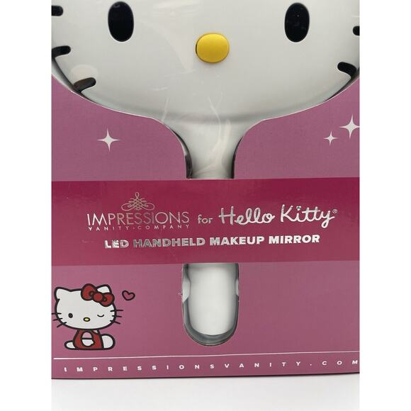 Impressions Vanity for Hello Kitty LED Handheld Mirror with Stand ~BRAND NEW~ - Picture 3 of 9